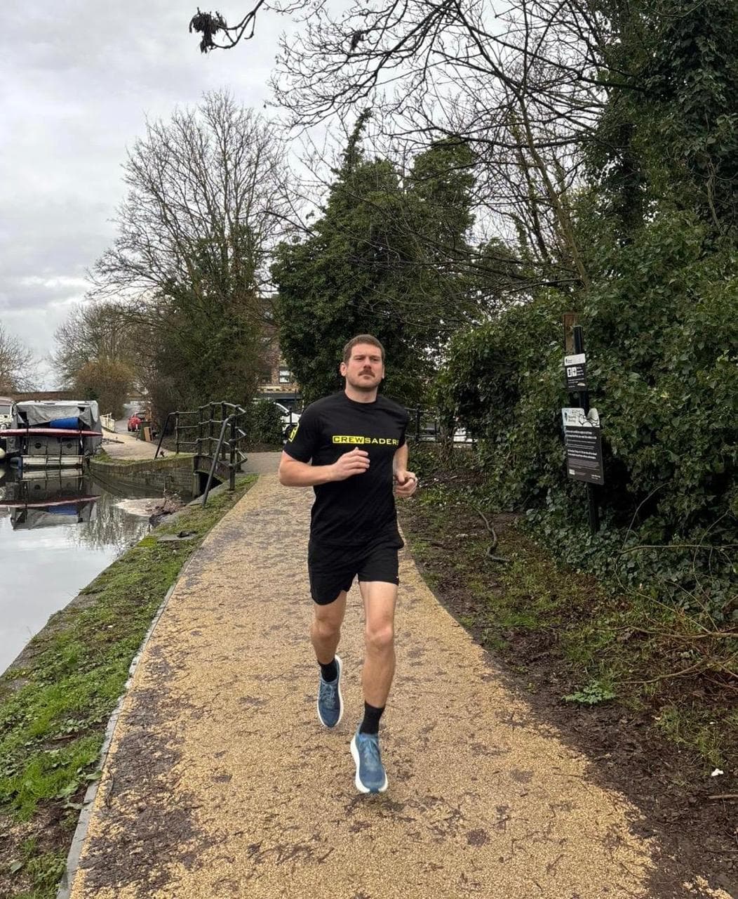 David Walmsley running his 30 marathons in 30 days challenge for mental health
