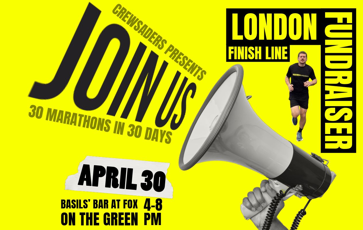 London Finish Line Fundraiser - Basils' Bar at Fox on the Green, April 30